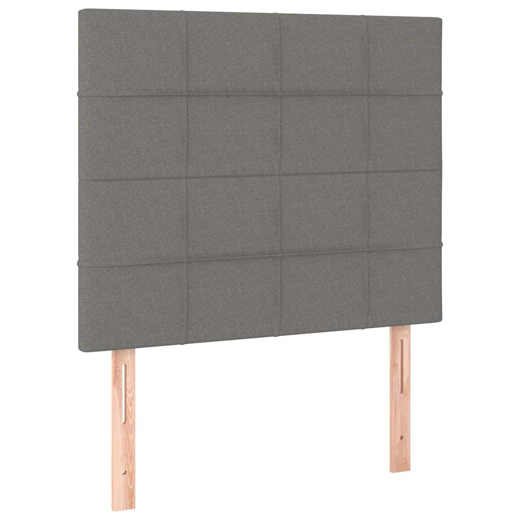 Vidaxl hoofdbord donkergrijs 100x5x118 128 cm stof