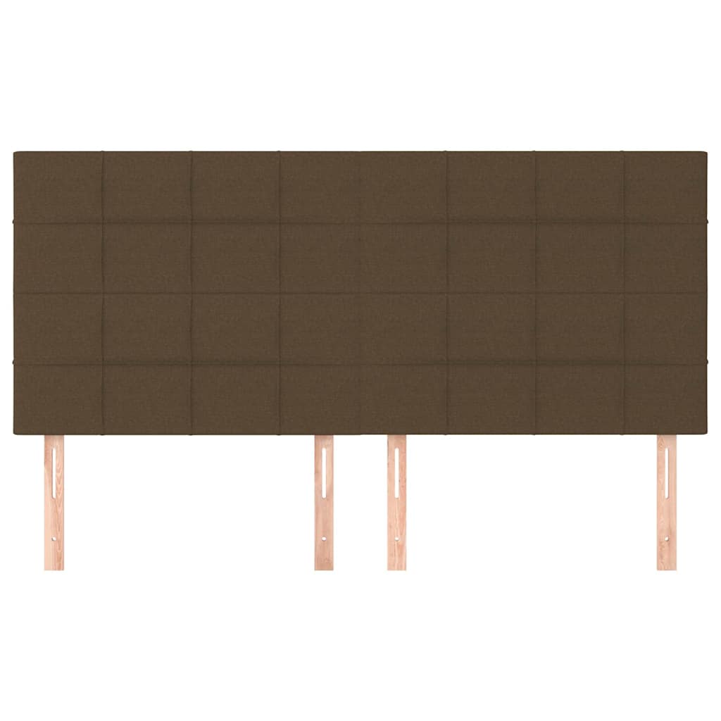 Vidaxl hoofdbord donkerbruin 180x5x118 128 cm stof