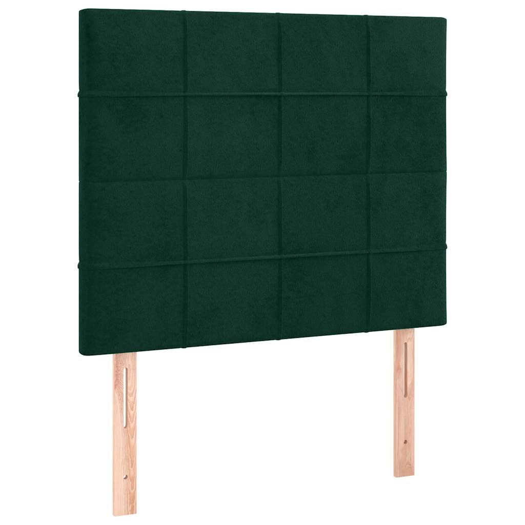 Vidaxl hoofdbord donkergroen 80x5x118 128 cm fluweel