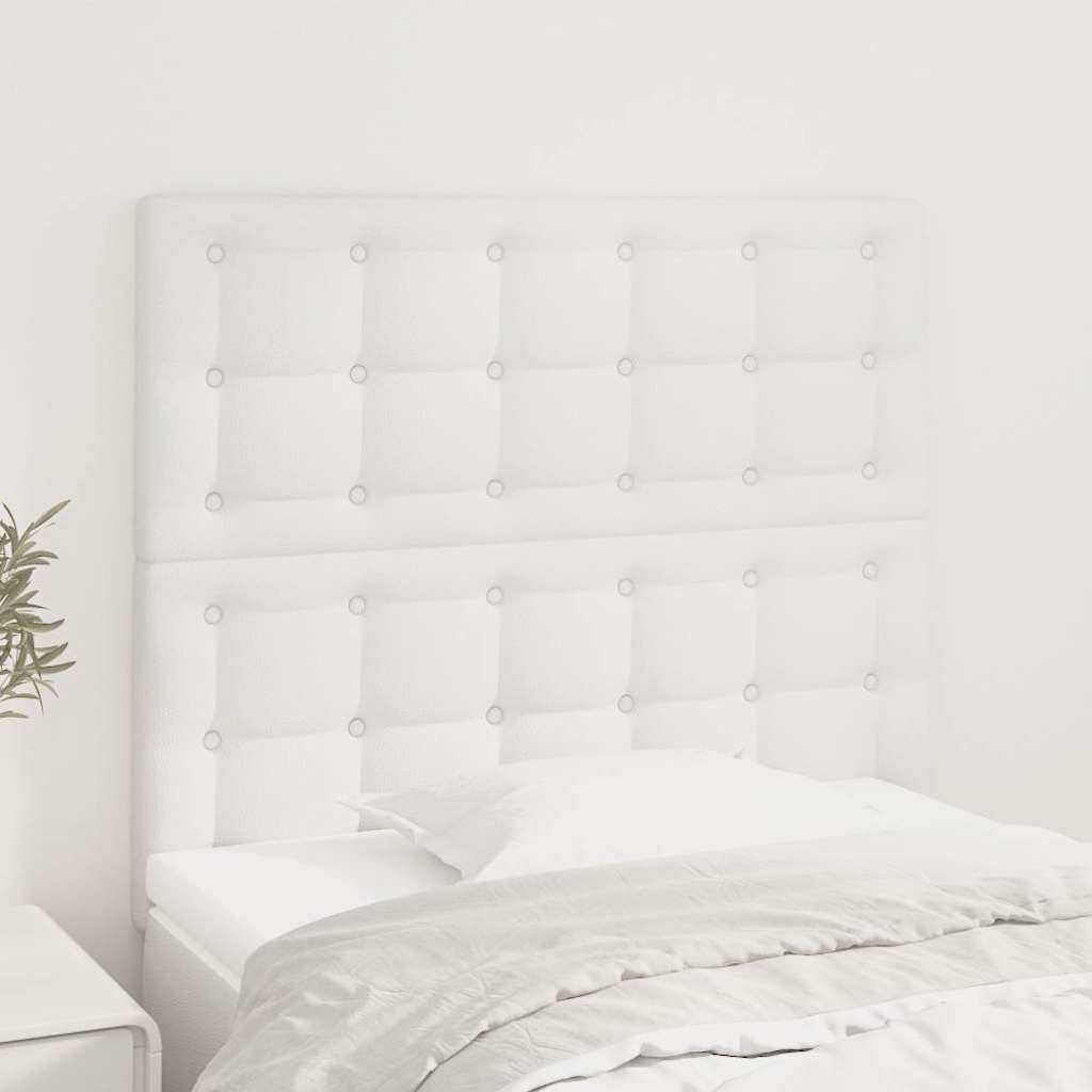 Vidaxl hoofdbord wit 80x5x118 128 cm kunstleer