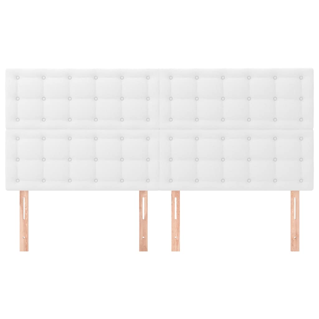 Vidaxl hoofdbord wit 160x5x118 128 cm kunstleer