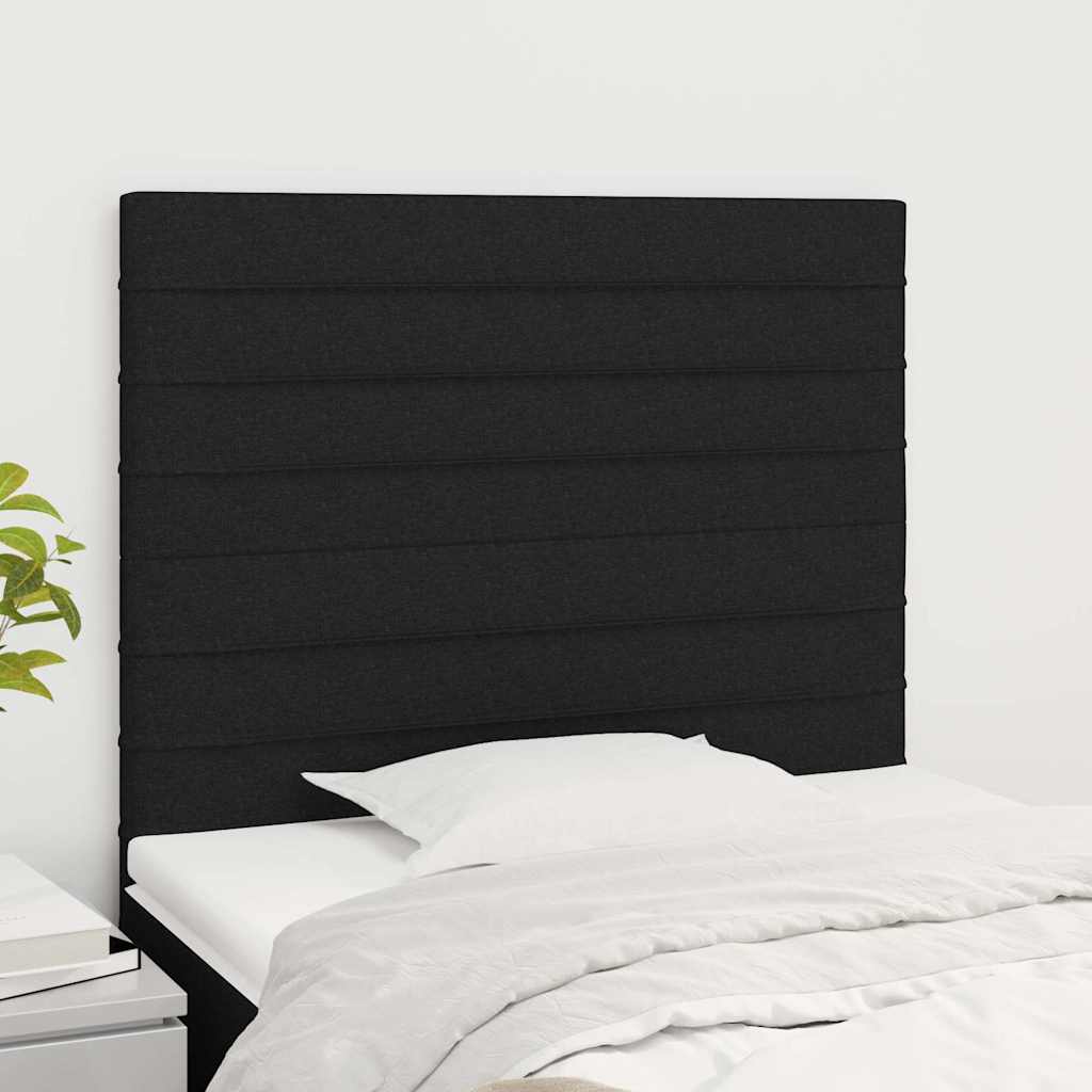 Vidaxl hoofdbord zwart 100x5x118 128 cm stof