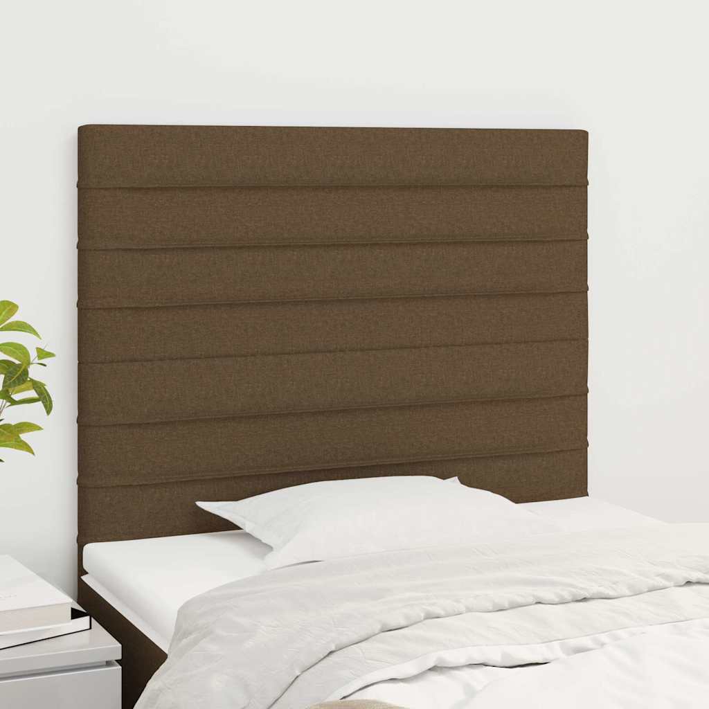 Vidaxl hoofdbord donkerbruin 100x5x118 128 cm stof