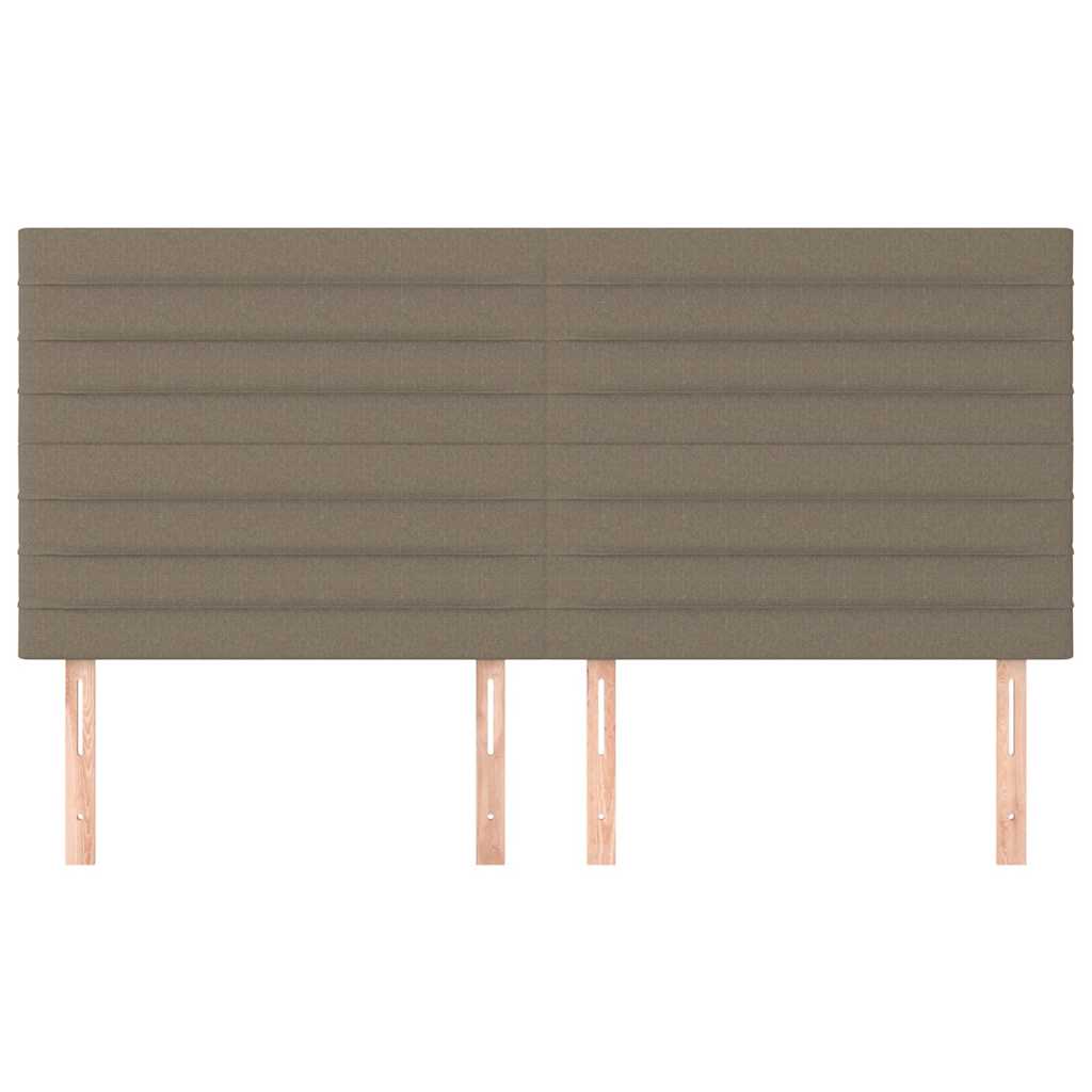 Vidaxl hoofdbord taupe 180x5x118 128 cm stof