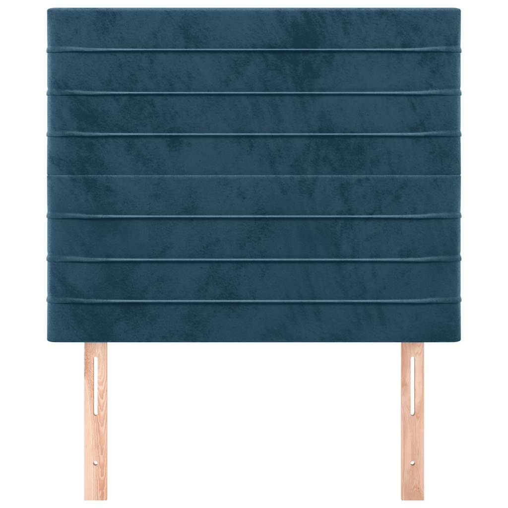 Vidaxl hoofdbord donkerblauw 100x5x118 128 cm fluweel