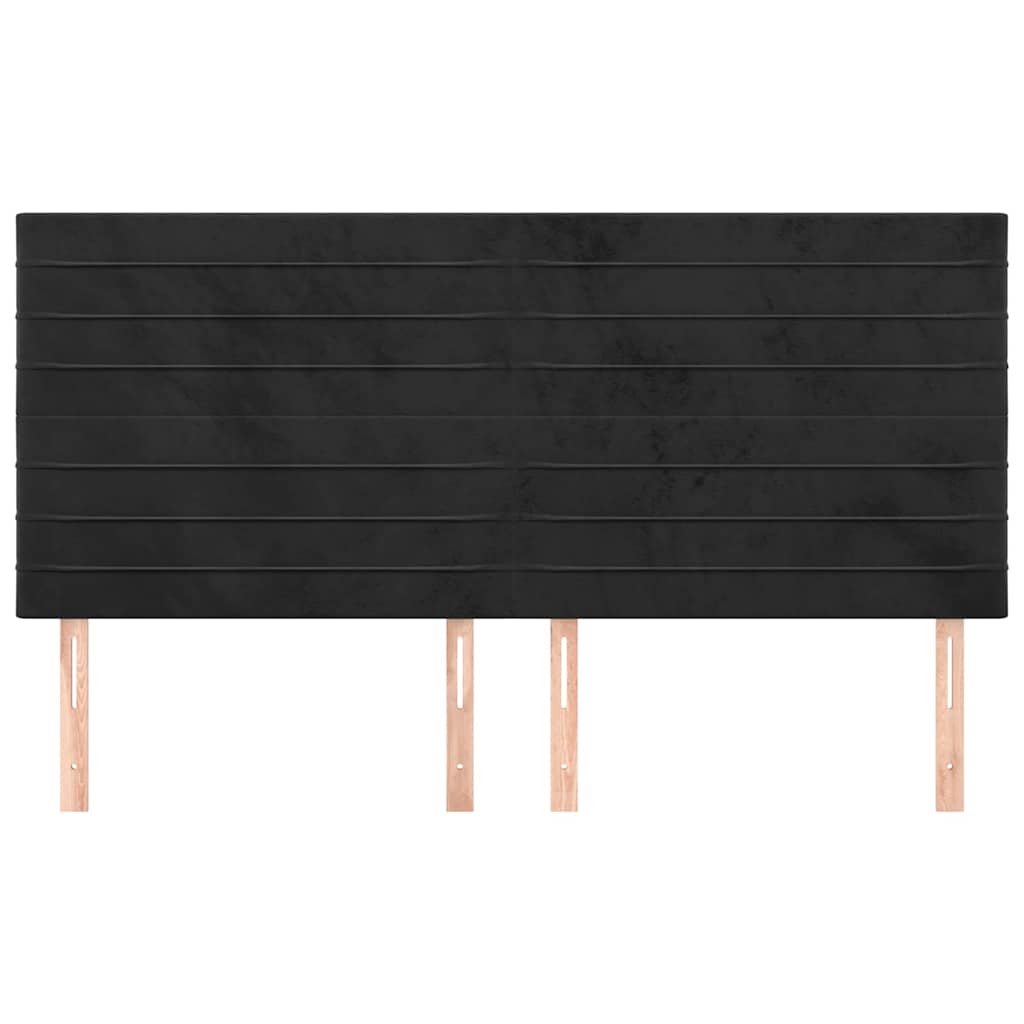 Vidaxl hoofdbord zwart 160x5x118 128 cm fluweel