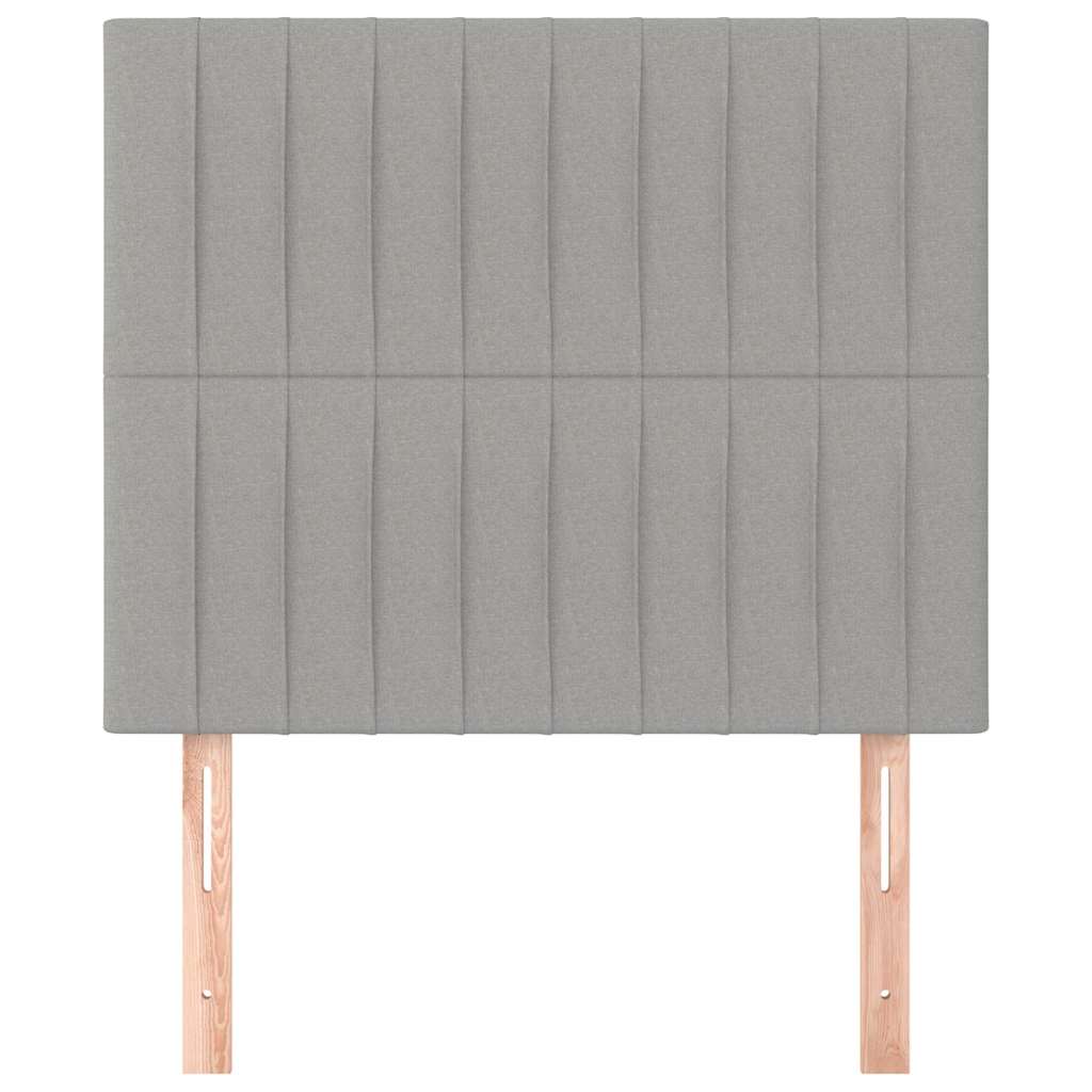 Vidaxl hoofdbord lichtgrijs 100x5x118 128 cm stof