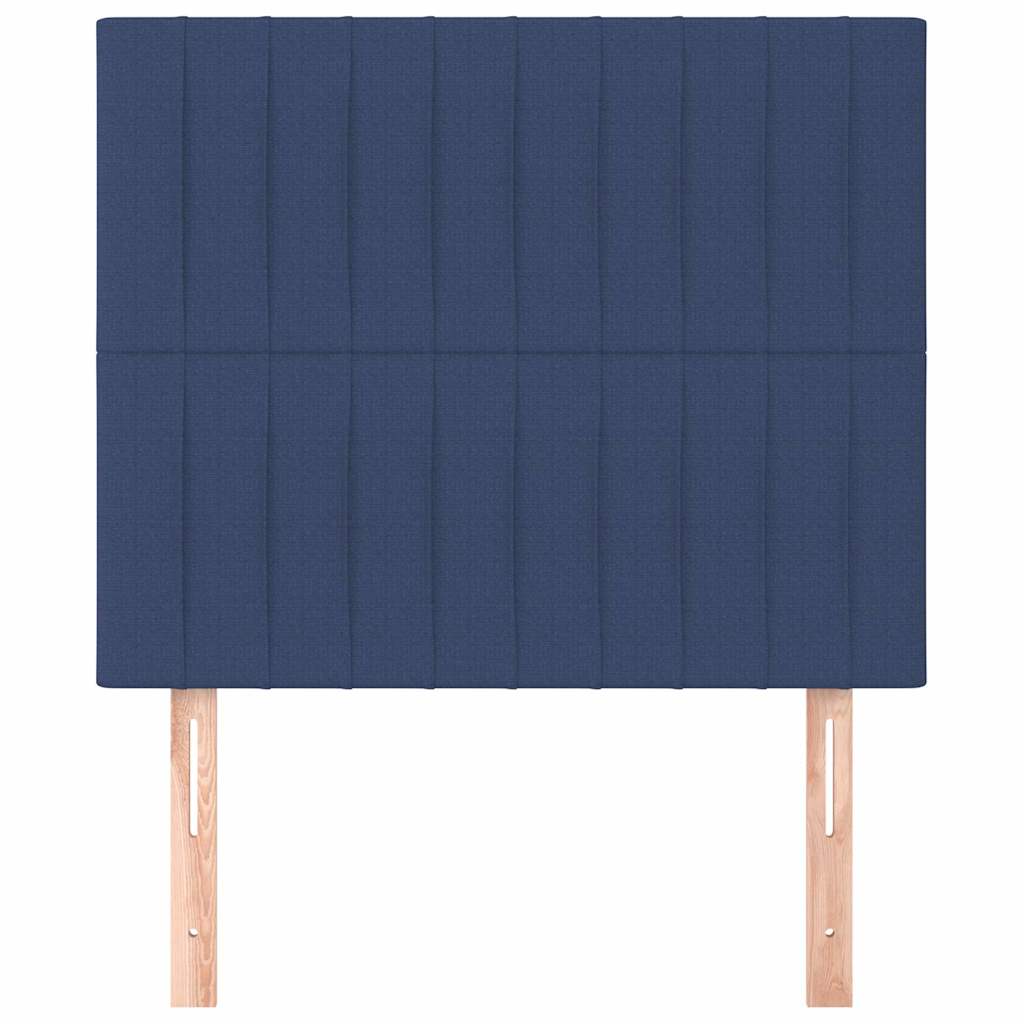 Vidaxl hoofdbord blauw 100x5x118 128 cm stof