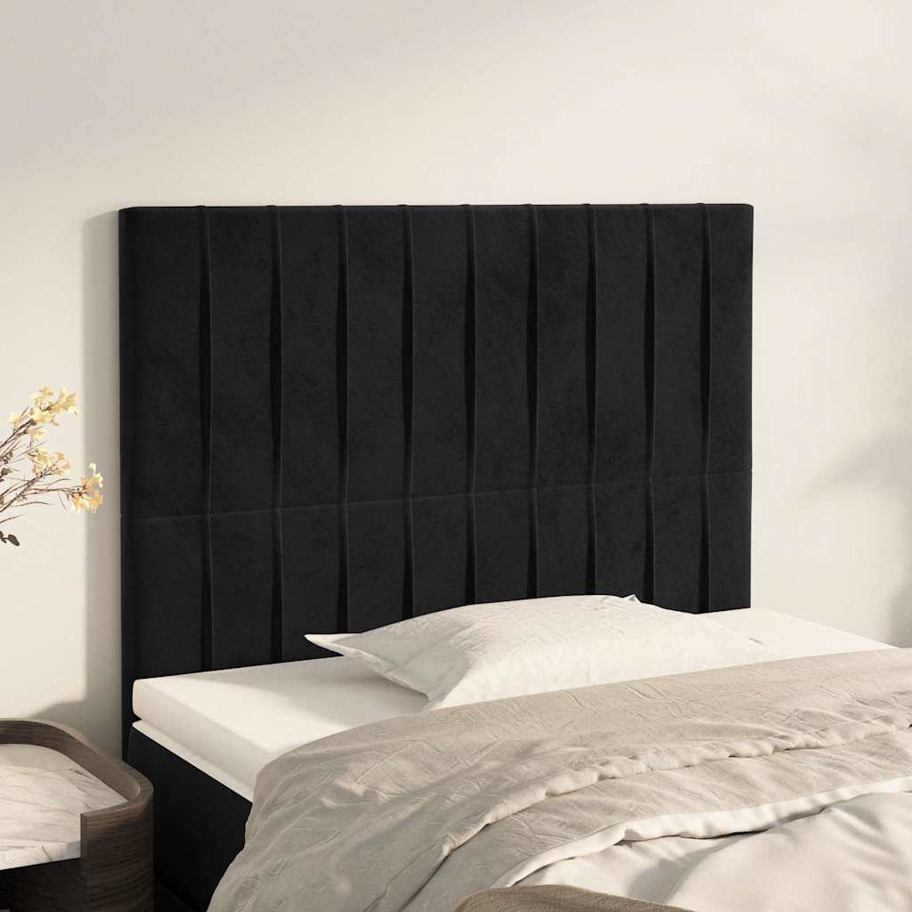Vidaxl hoofdbord zwart 80x5x118 128 cm fluweel