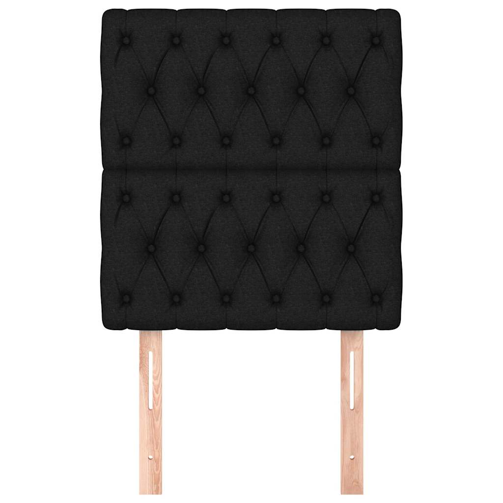 Vidaxl hoofdborden 2 st 80x7x78 88 cm stof zwart
