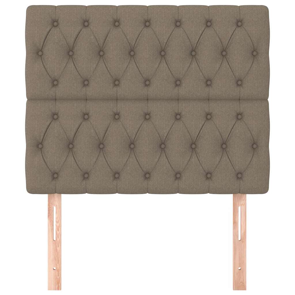 Vidaxl hoofdbord taupe 90x7x118 128 cm stof