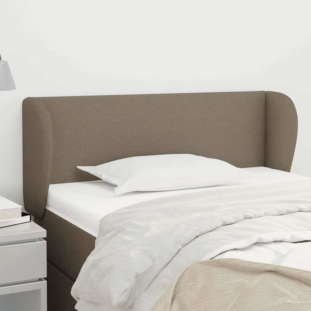Vidaxl hoofdbord met randen 93x23x78 88 cm stof taupe