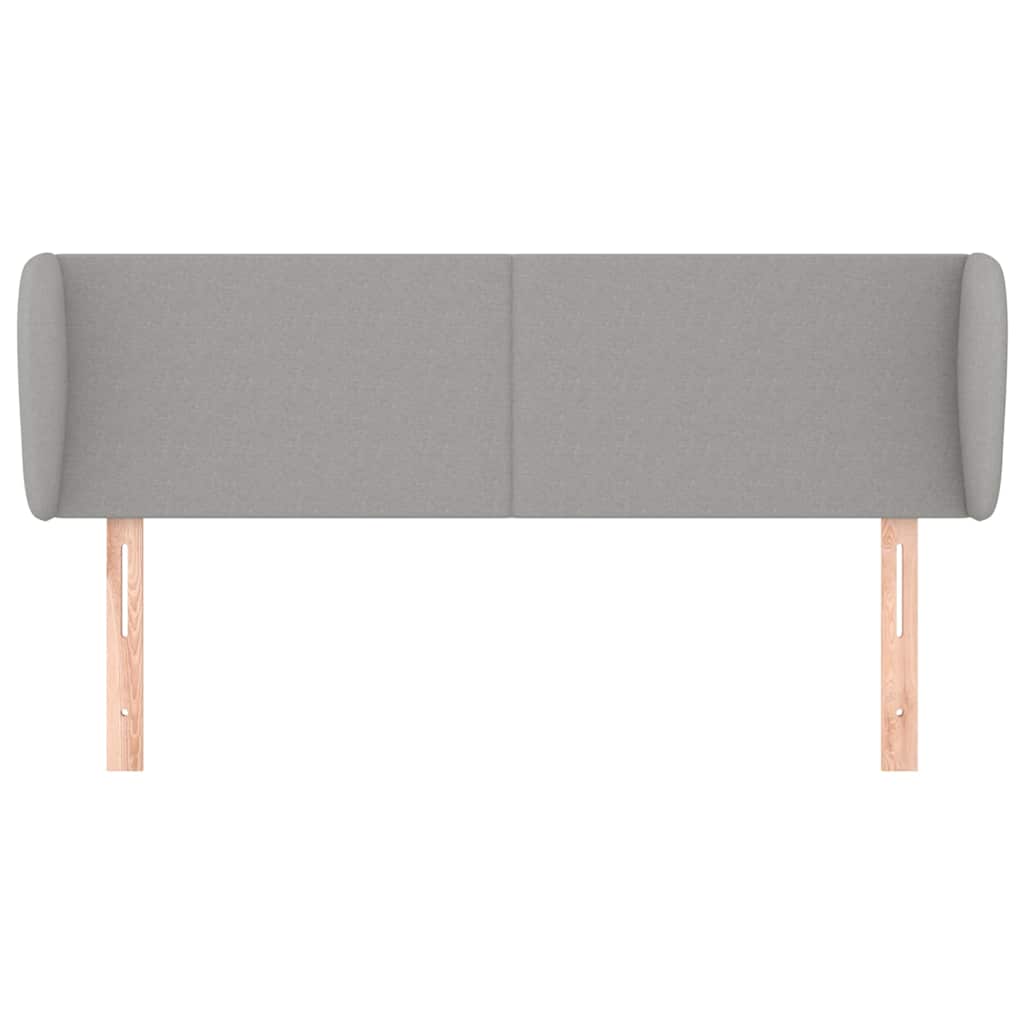 Vidaxl hoofdbord met randen 147x23x78 88 cm stof lichtgrijs