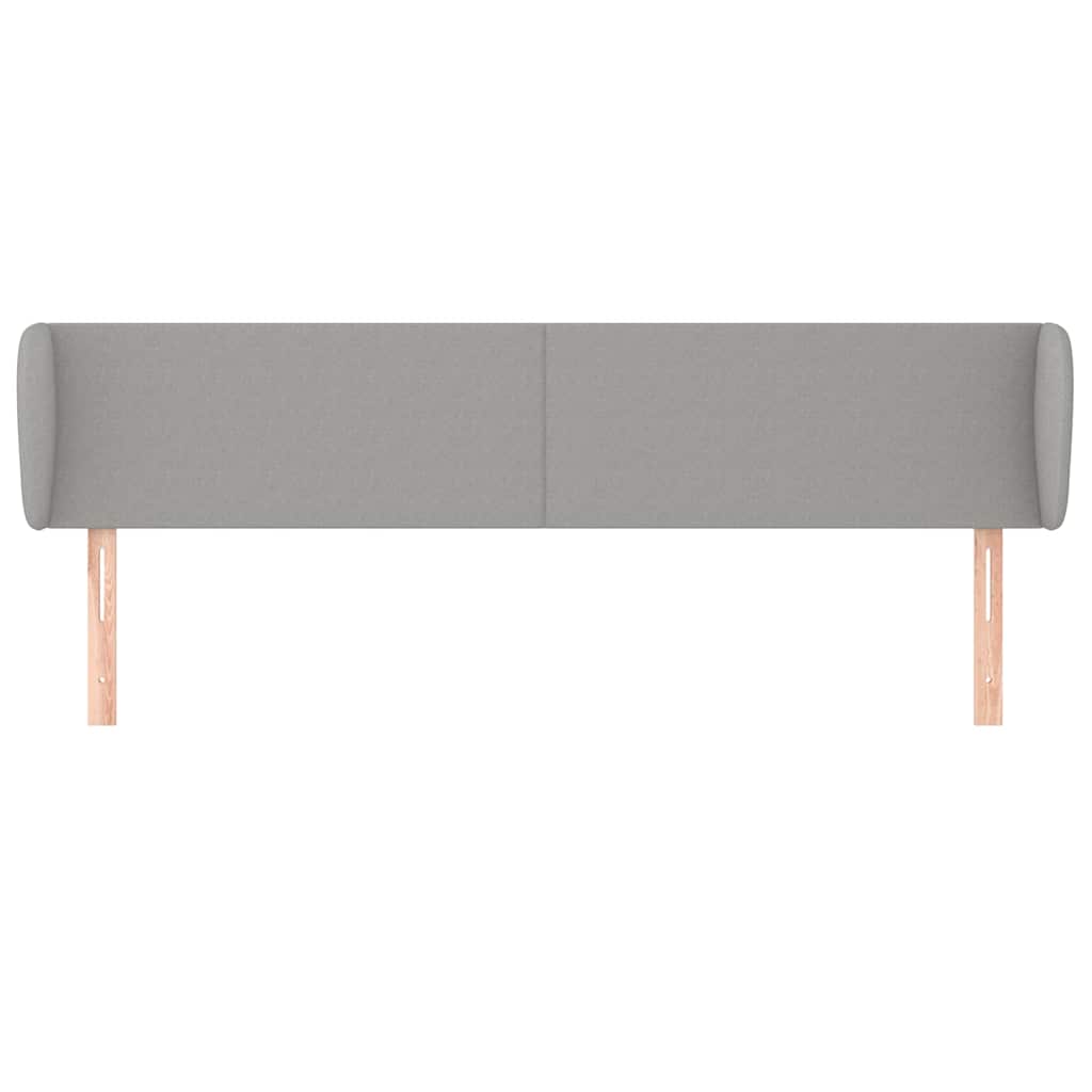 Vidaxl hoofdbord met randen 183x23x78 88 cm stof lichtgrijs