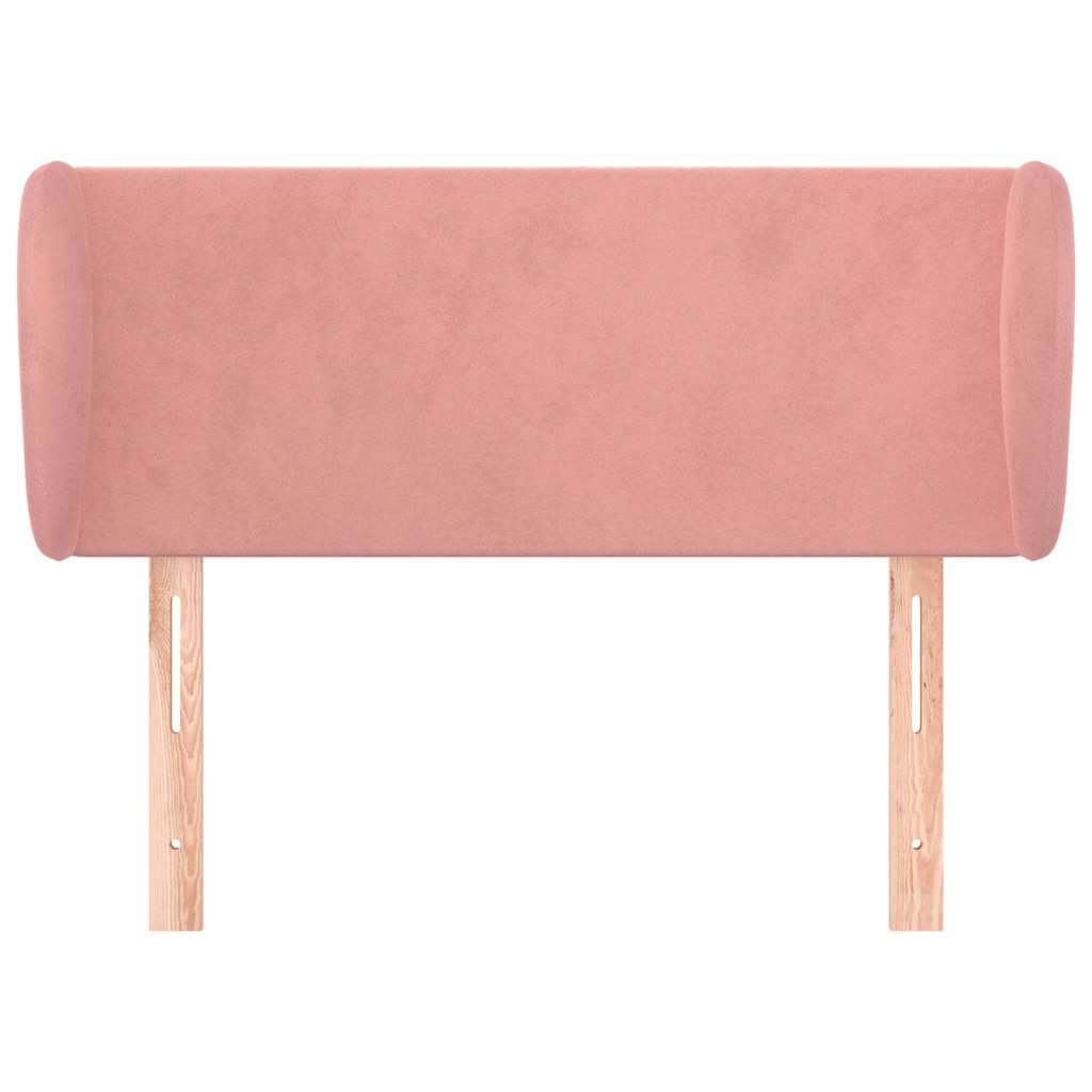 Vidaxl hoofdbord met randen 93x23x78 88 cm fluweel roze