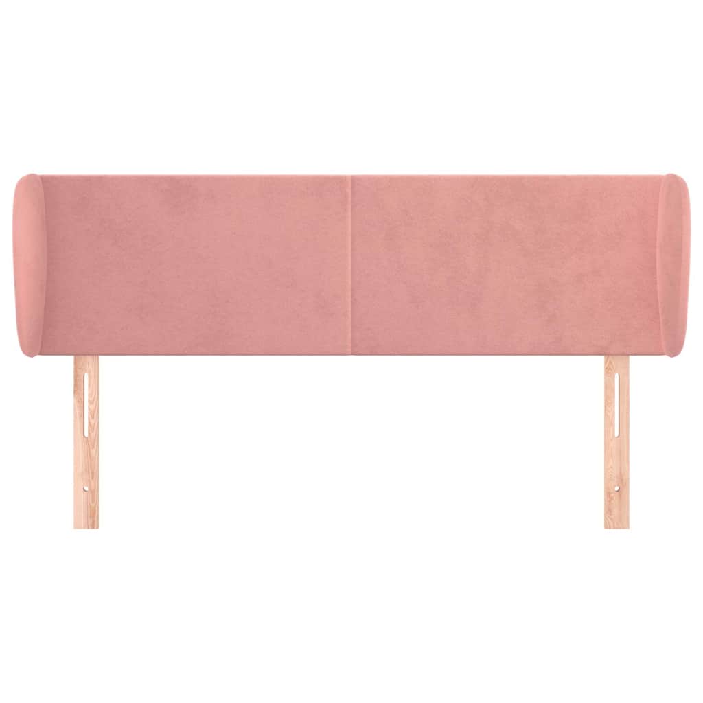 Vidaxl hoofdbord met randen 147x23x78 88 cm fluweel roze