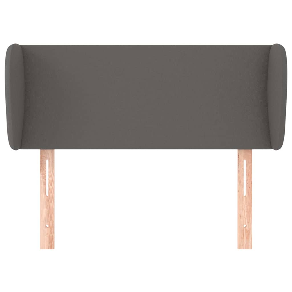 Vidaxl hoofdbord met randen 103x23x78 88 cm kunstleer grijs