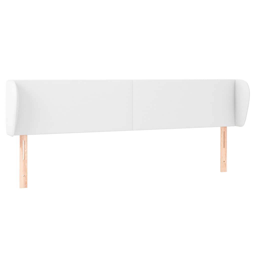Vidaxl hoofdbord met randen 163x23x78 88 cm kunstleer wit
