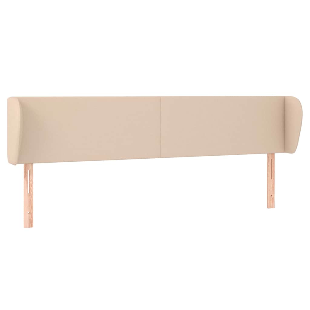 Vidaxl hoofdbord met randen 203x23x78 88 cm kunstleer cappuccinokleur