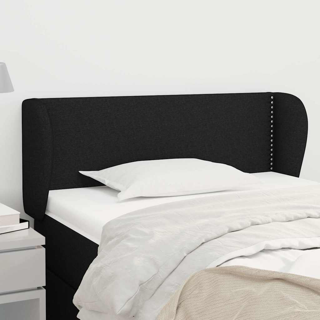 Vidaxl hoofdbord met randen 83x23x78 88 cm stof zwart