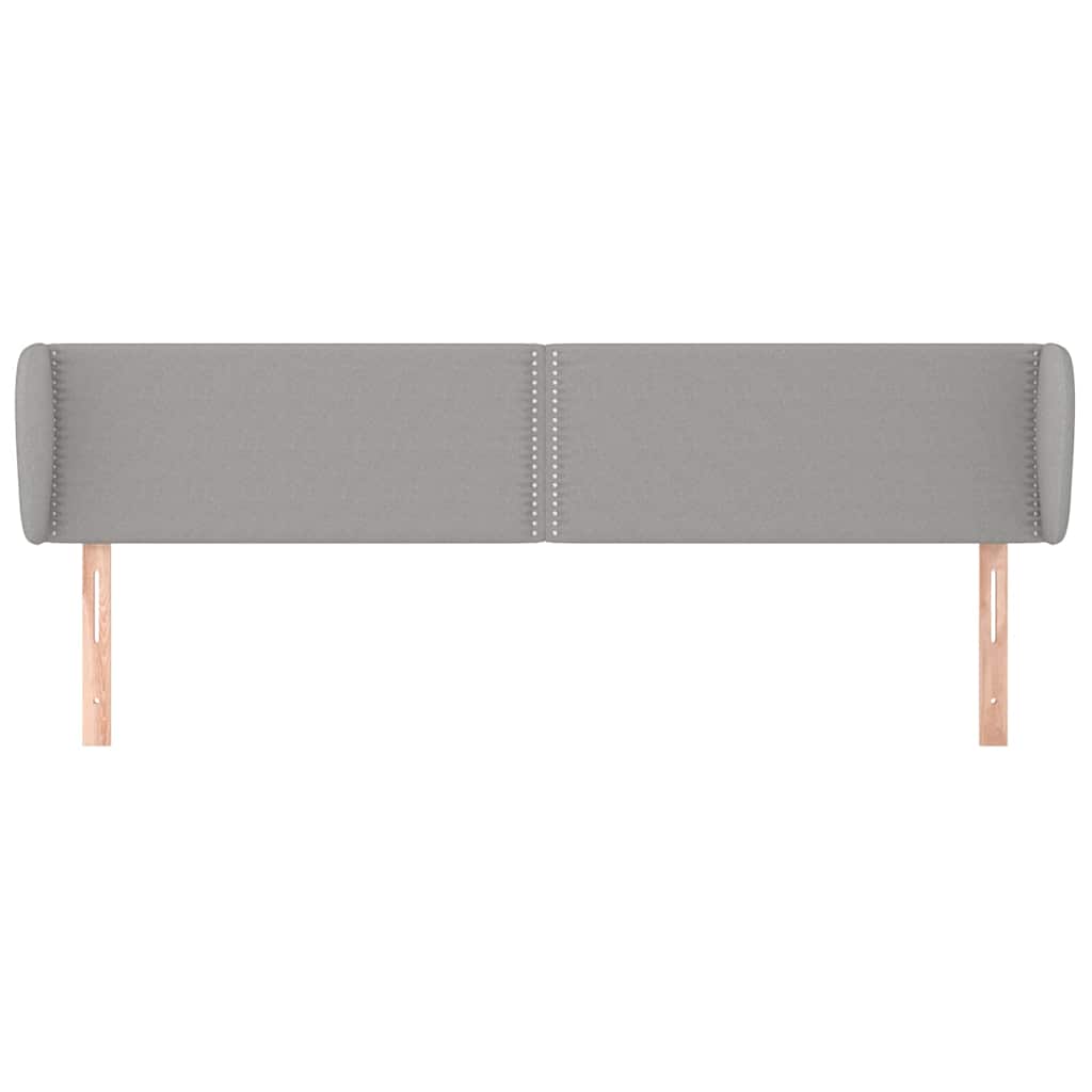 Vidaxl hoofdbord met randen 183x23x78 88 cm stof lichtgrijs