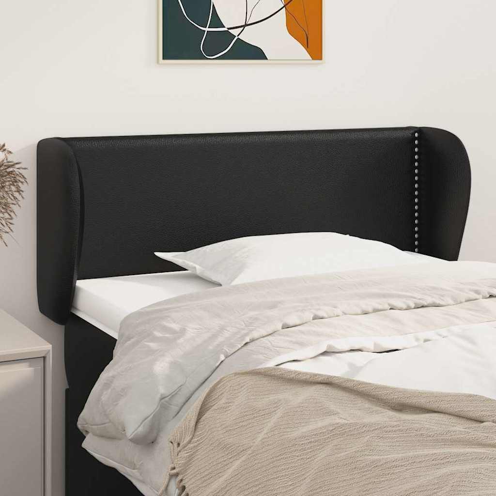 Vidaxl hoofdbord met randen 83x23x78 88 cm kunstleer zwart