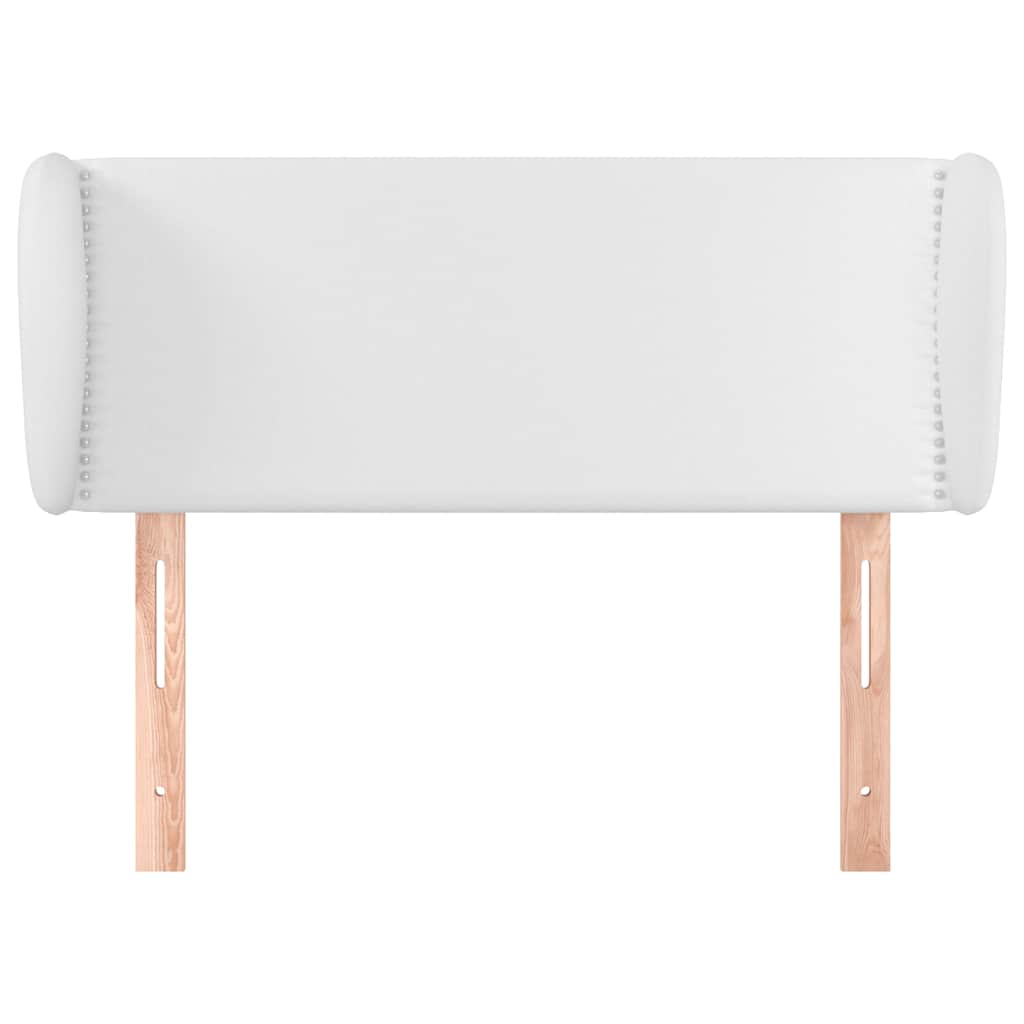 Vidaxl hoofdbord met randen 83x23x78 88 cm kunstleer wit
