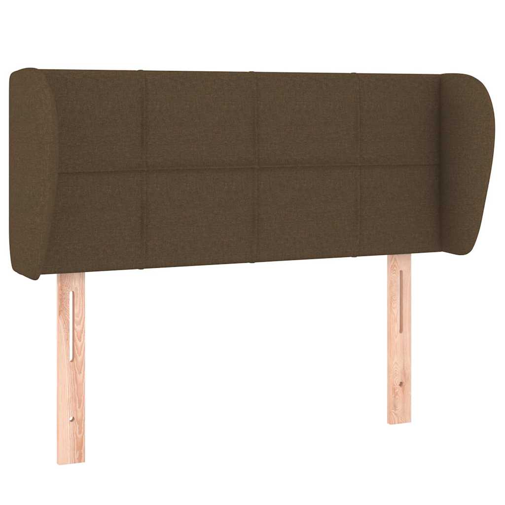 Vidaxl hoofdbord met randen 83x23x78 88 cm stof donkerbruin