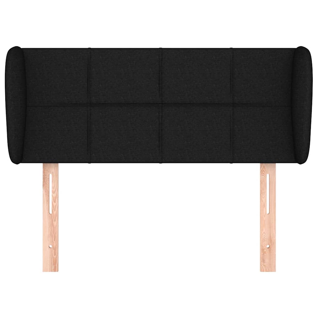 Vidaxl hoofdbord met randen 93x23x78 88 cm stof zwart