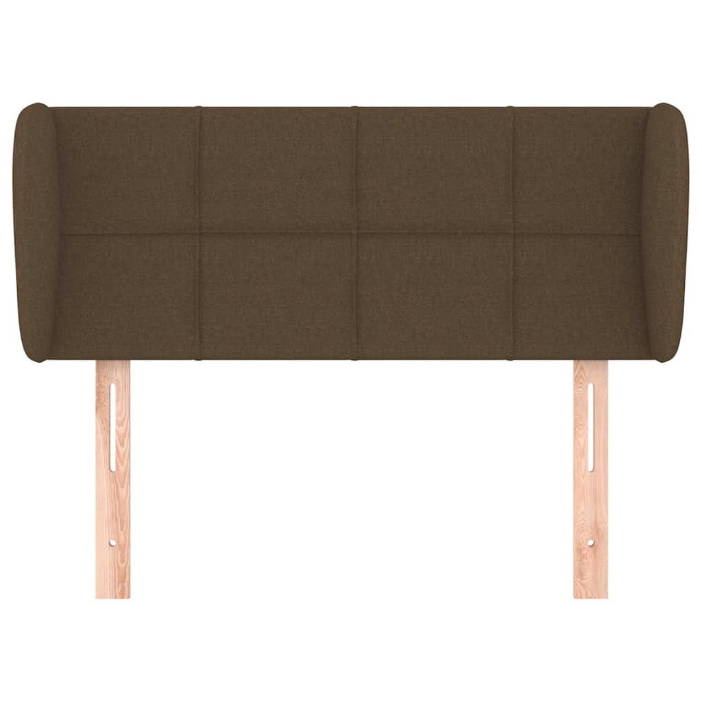 Vidaxl hoofdbord met randen 103x23x78 88 cm stof donkerbruin