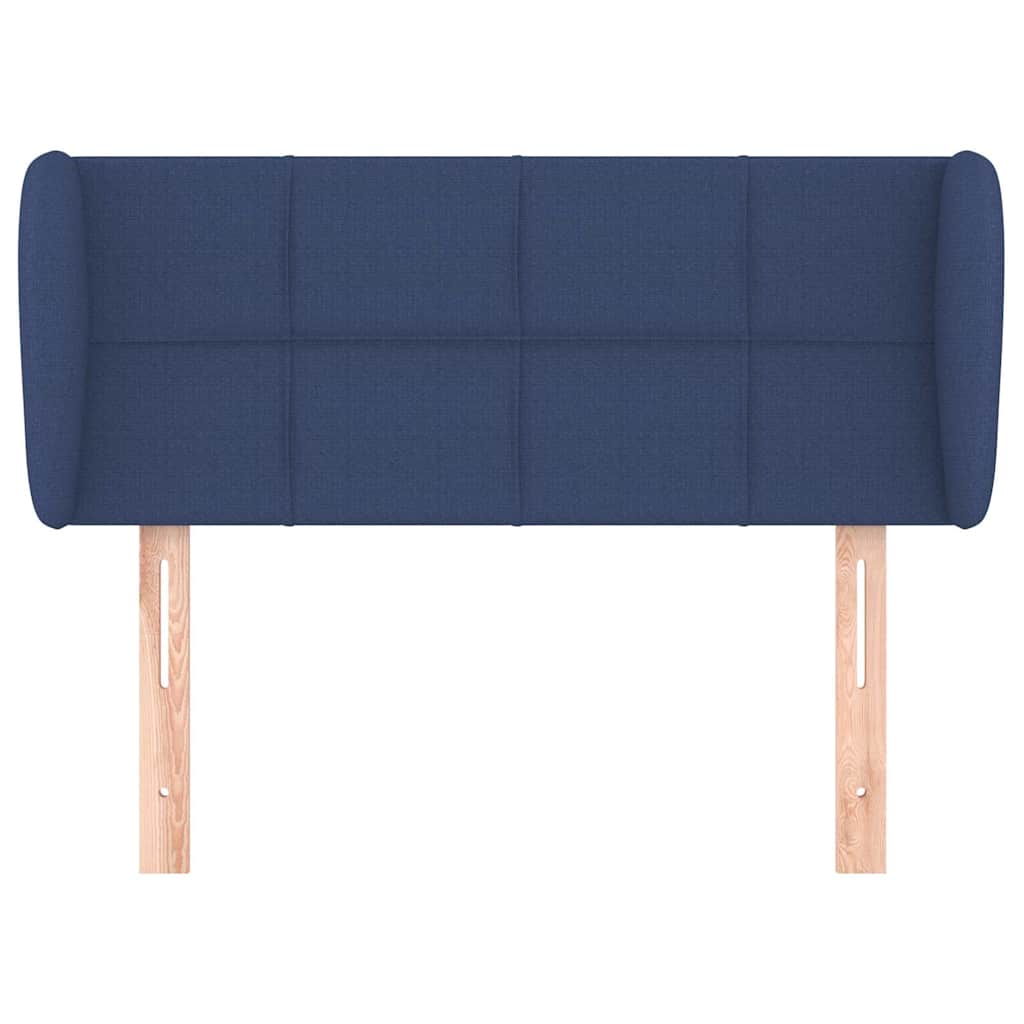 Vidaxl hoofdbord met randen 103x23x78 88 cm stof blauw