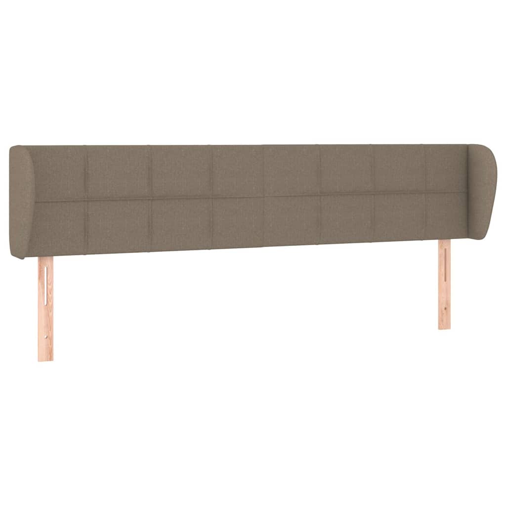 Vidaxl hoofdbord met randen 183x23x78 88 cm stof taupe