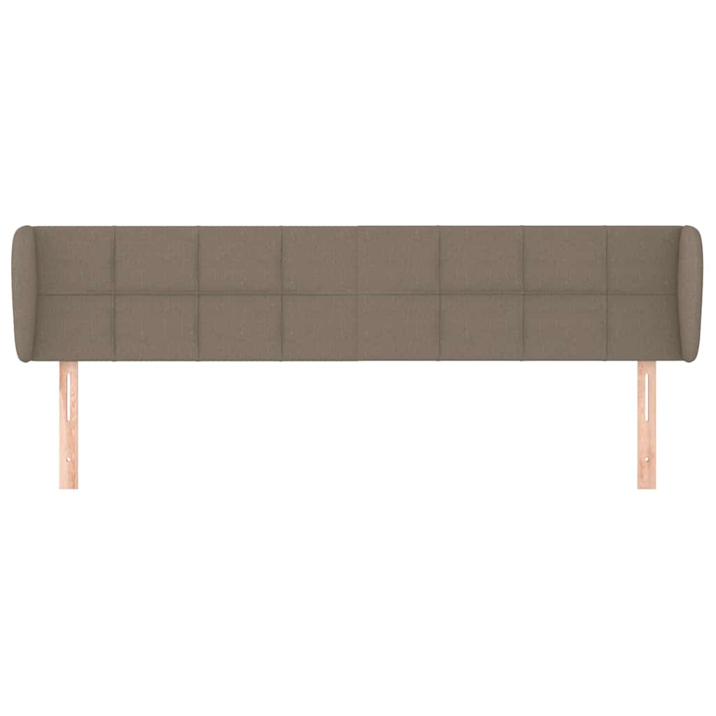 Vidaxl hoofdbord met randen 203x23x78 88 cm stof taupe