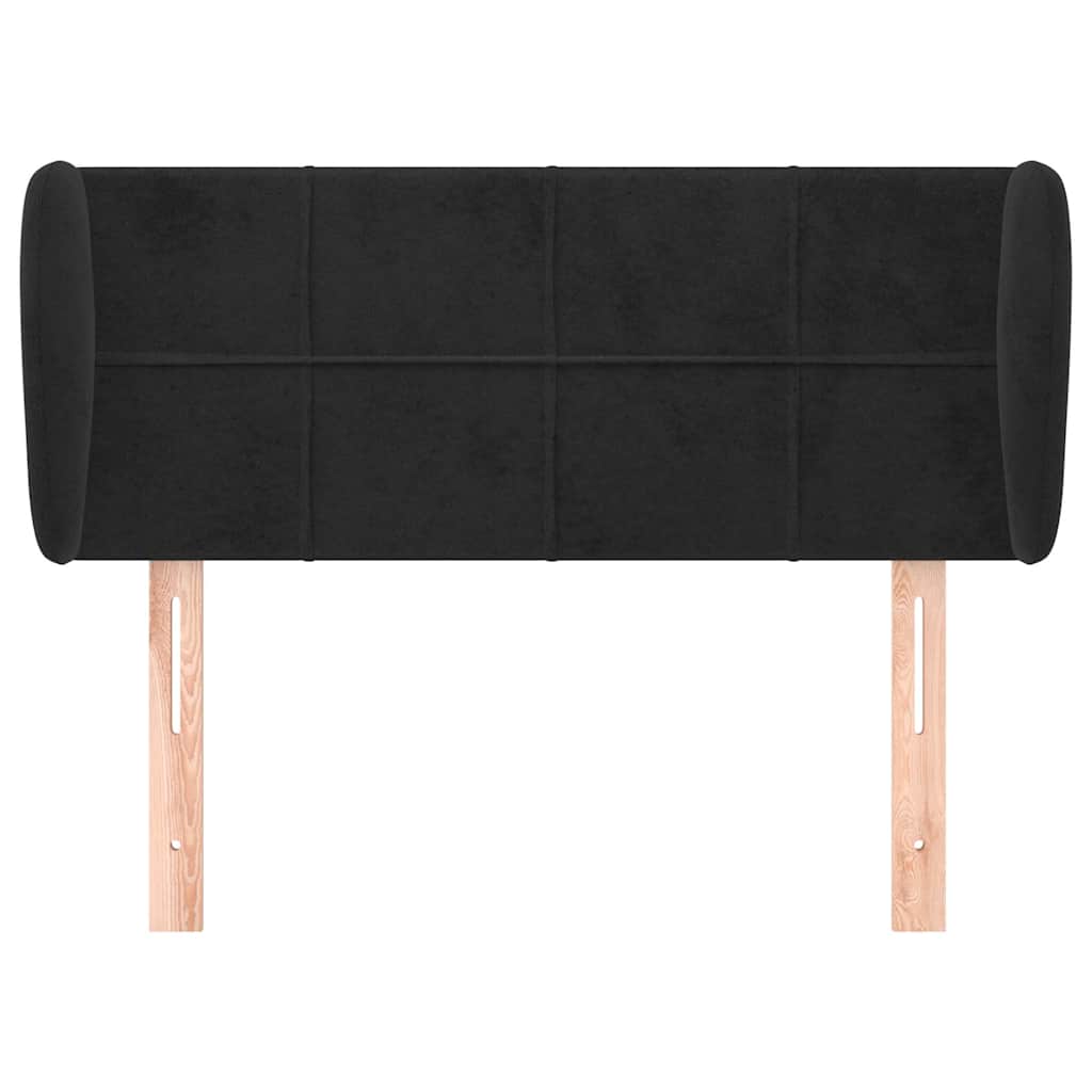Vidaxl hoofdbord met randen 103x23x78 88 cm fluweel zwart