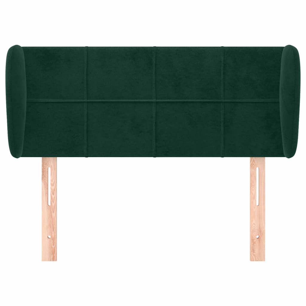 Vidaxl hoofdbord met randen 103x23x78 88 cm fluweel donkergroen