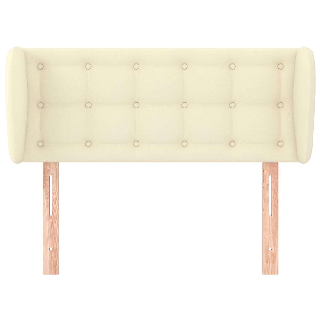 Vidaxl hoofdbord met randen 93x23x78 88 cm kunstleer crèmekleurig