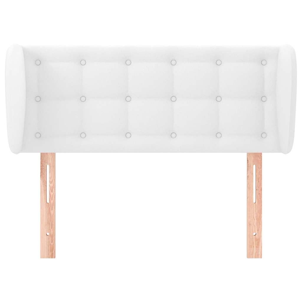 Vidaxl hoofdbord met randen 103x23x78 88 cm kunstleer wit