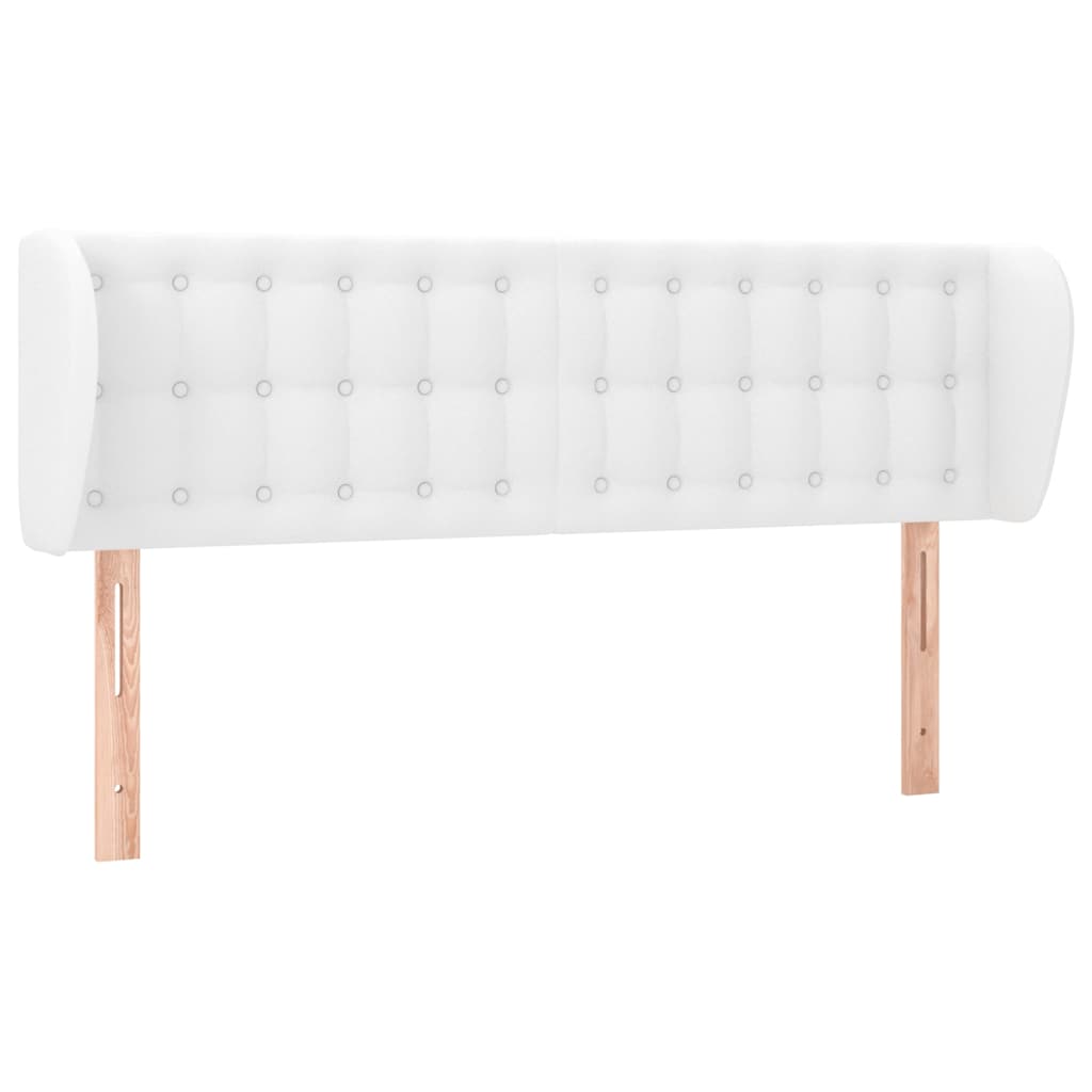 Vidaxl hoofdbord met randen 147x23x78 88 cm kunstleer wit
