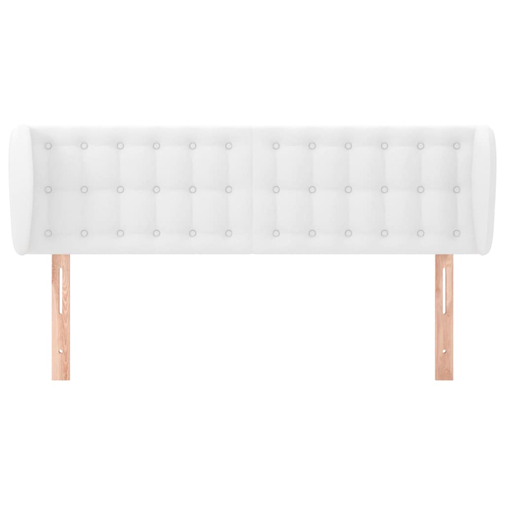 Vidaxl hoofdbord met randen 147x23x78 88 cm kunstleer wit