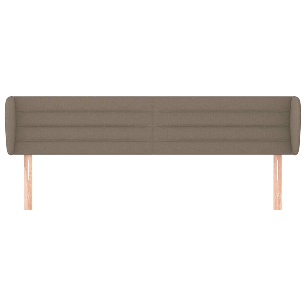 Vidaxl hoofdbord met randen 183x23x78 88 cm stof taupe