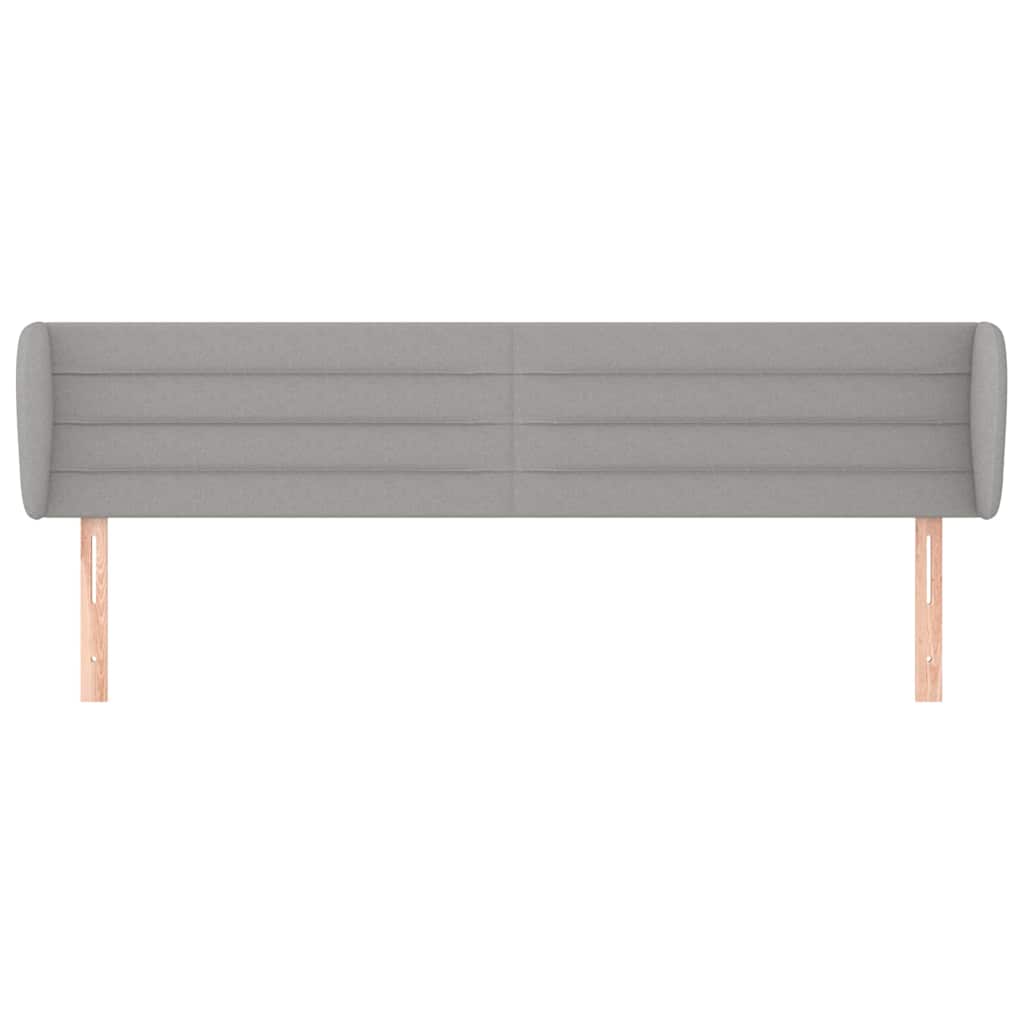 Vidaxl hoofdbord met randen 203x23x78 88 cm stof lichtgrijs