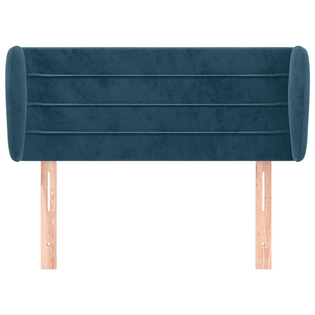 Vidaxl hoofdbord met randen 93x23x78 88 cm fluweel donkerblauw
