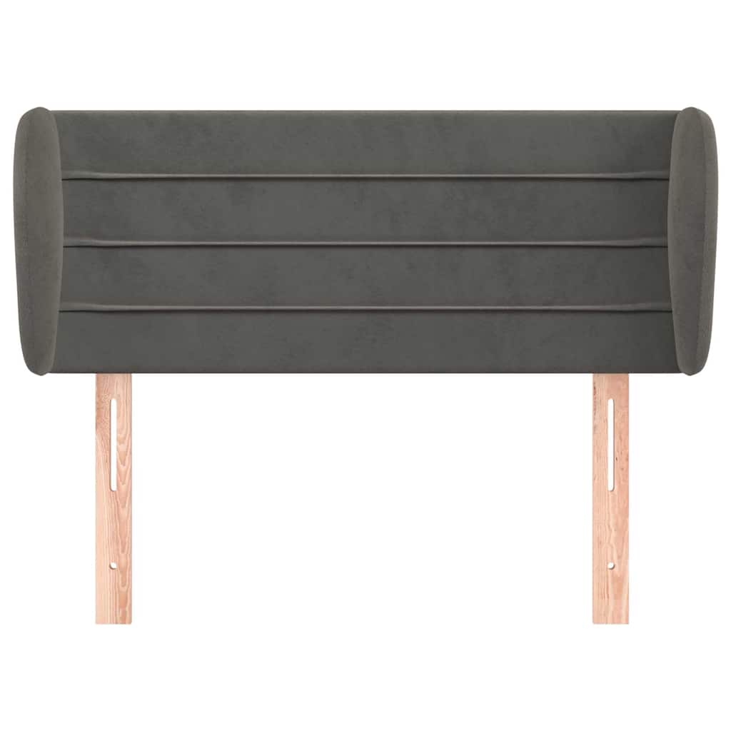 Vidaxl hoofdbord met randen 103x23x78 88 cm fluweel donkergrijs