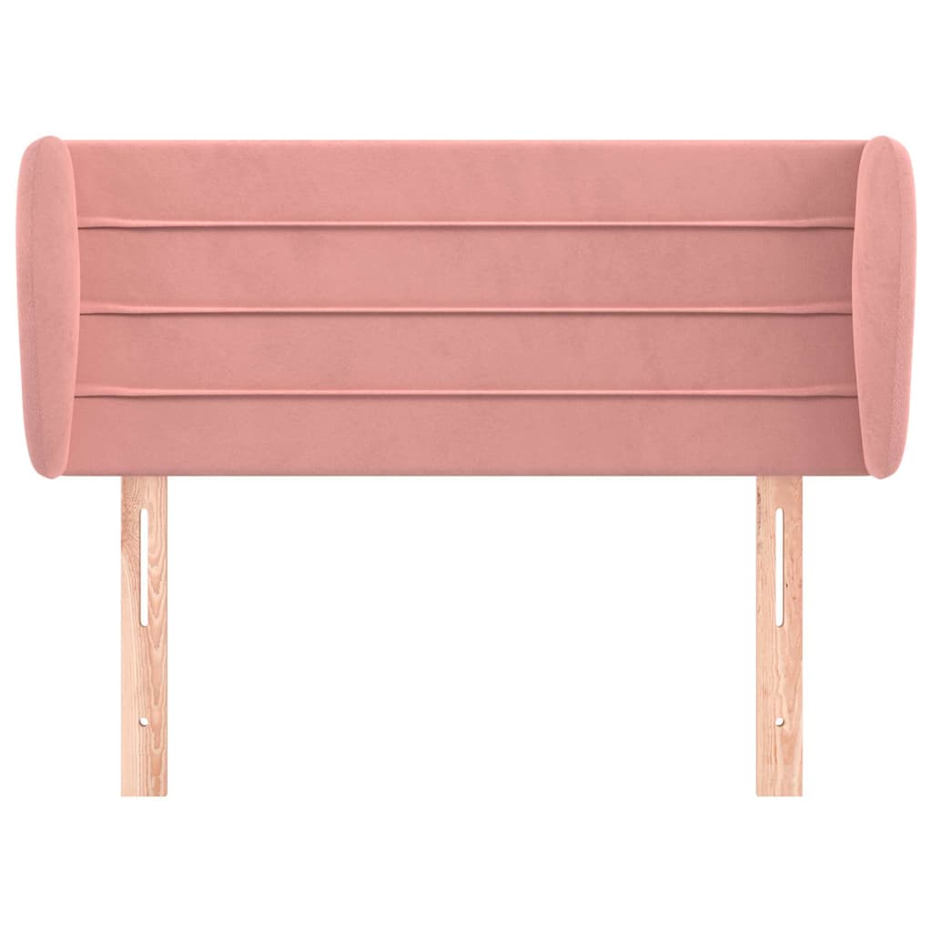 Vidaxl hoofdbord met randen 103x23x78 88 cm fluweel roze