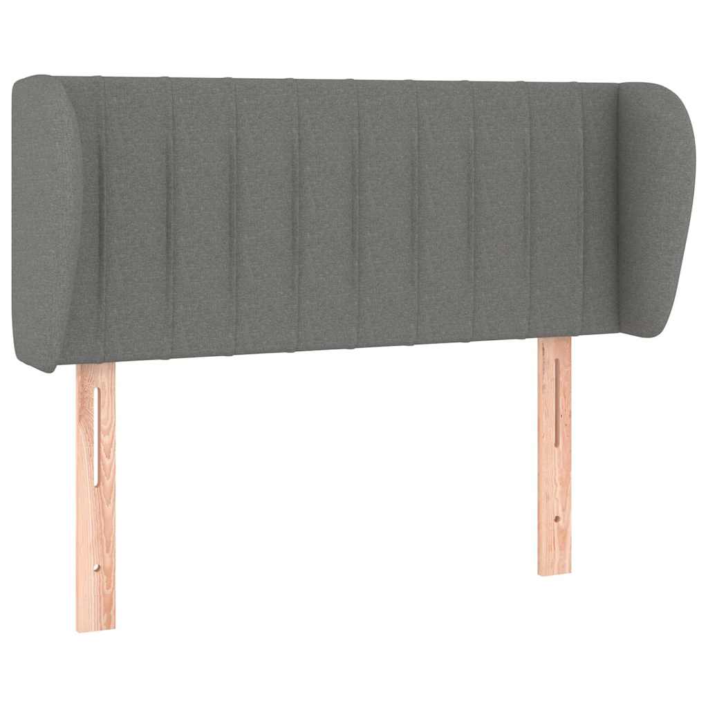 Vidaxl hoofdbord met randen 103x23x78 88 cm stof donkergrijs
