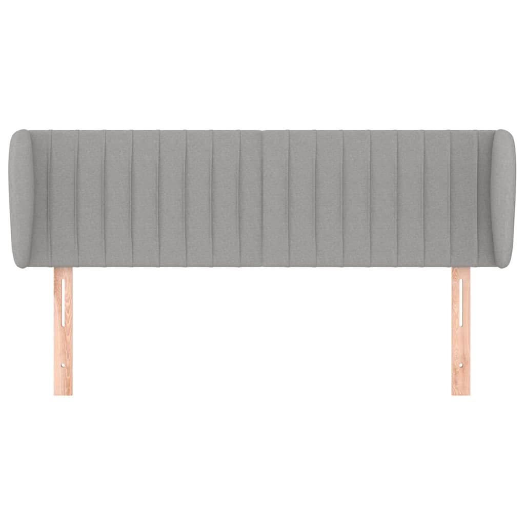 Vidaxl hoofdbord met randen 147x23x78 88 cm stof lichtgrijs