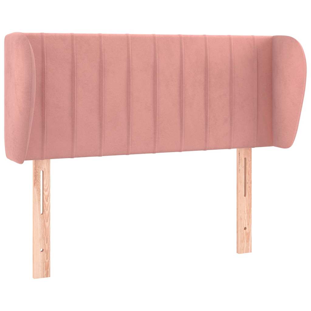 Vidaxl hoofdbord met randen 93x23x78 88 cm fluweel roze