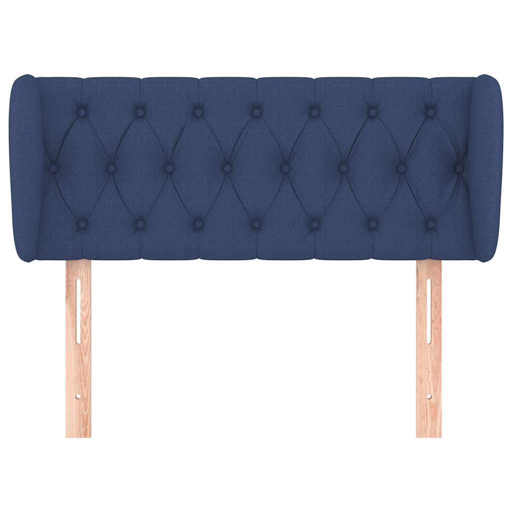 Vidaxl hoofdbord met randen 103x23x78 88 cm stof blauw