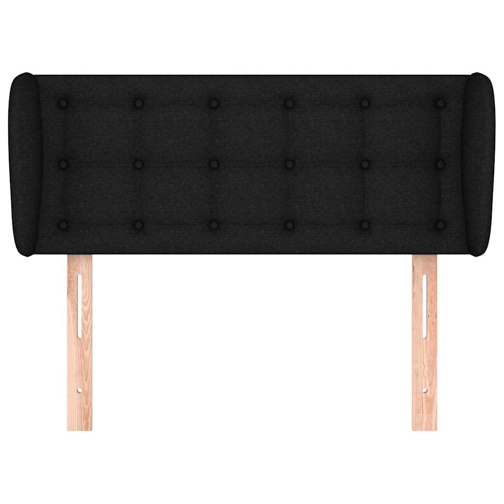 Vidaxl hoofdbord met randen 83x23x78 88 cm stof zwart