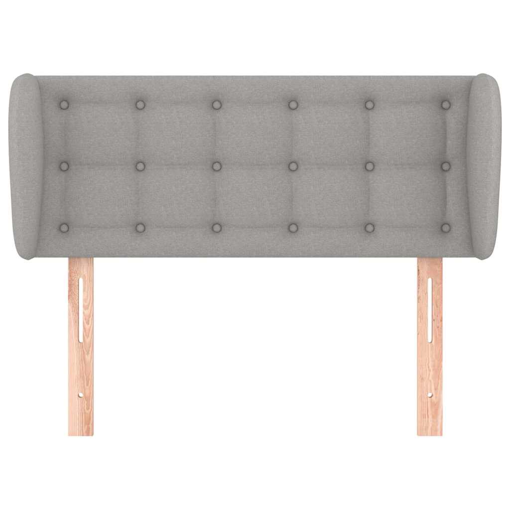 Vidaxl hoofdbord met randen 93x23x78 88 cm stof lichtgrijs